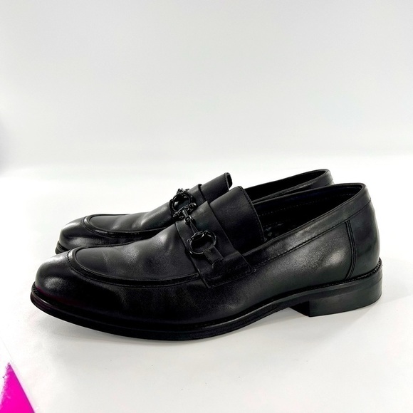 STEVE MADDEN P-CARTUR MENS BLACK LEATHER SLIP ON CASUAL LOAFERS SHOES size 11.5 - Picture 11 of 12